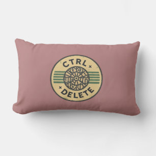 Coussin Rectangle "Réinitialisez votre journée avec CTRL + ALT + SUP