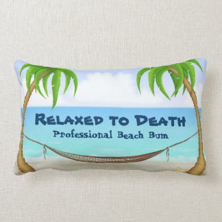 Coussin Rectangle Relaxez-vous à Death Professional Beach Bum Palm T