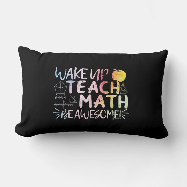 Coussin Rectangle Remerciement pour professeur de maths - Soyez géni (Recto)