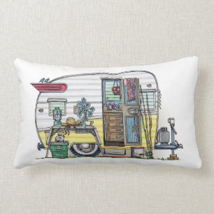 Coussin Rectangle Remorque de campeur de Shasta rv