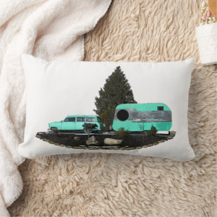 Coussin Rectangle Remorque voiture de camping Rétro Nomad Lumbar Cou