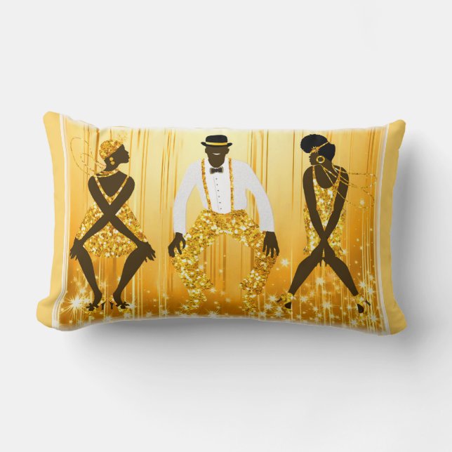 Coussin Rectangle Renaissance de Harlem 1920 (Recto)