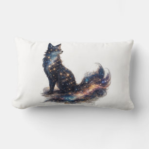 Coussin Rectangle Renard Céleste Animal de Fantaisie Cosmique