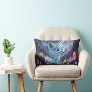 Coussin Rectangle Renard Murmure Stellaire – Gardien de la Lumière d