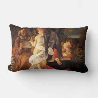 Coussin Rectangle Reposez-vous sur le vol vers l'Egypte (Caravaggio)