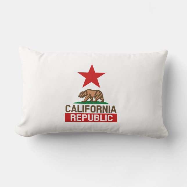 Coussin Rectangle République de Californie (Recto)