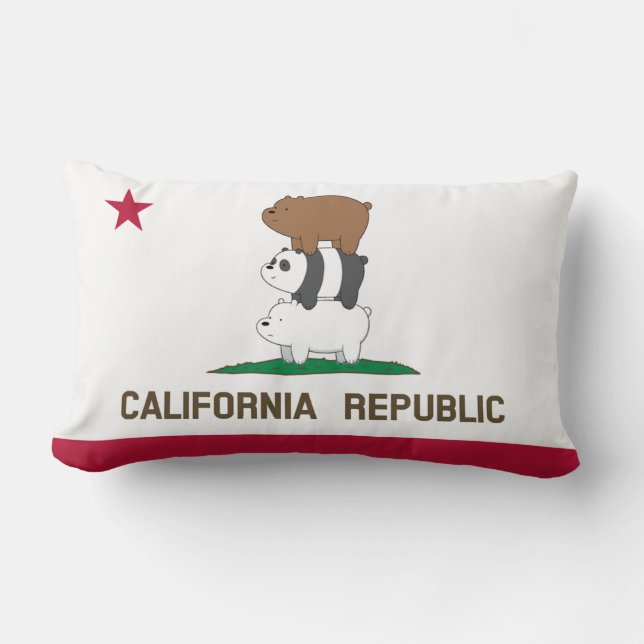 Coussin Rectangle république de la barbotte de Californie (Recto)