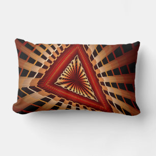 Coussin Rectangle Réseau Fantastique Moderne de Fractales en 3D Grap