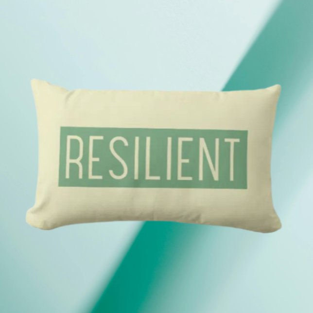 Coussin Rectangle RESILIENT Throw Pillow – Strength You Can Lean On (Créateur téléchargé)