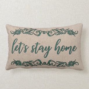 Coussin Rectangle Restons la maison