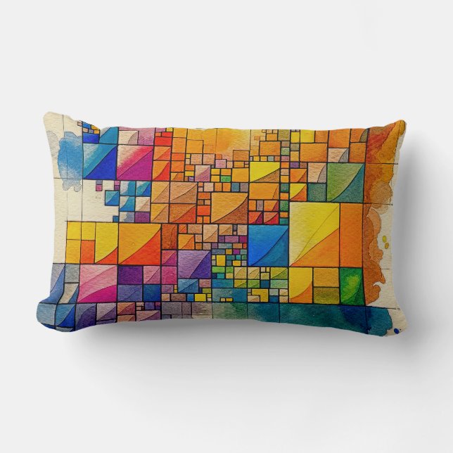 Coussin Rectangle Retangles de l'oreiller à lancer (Recto)