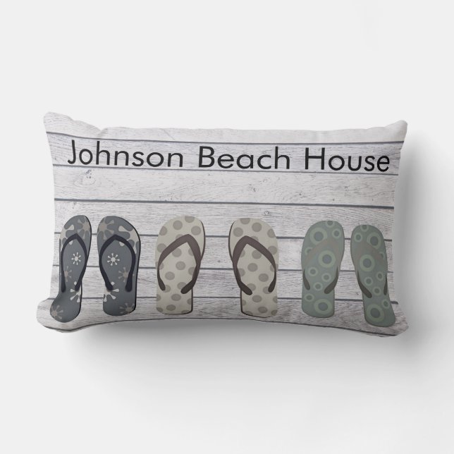 Coussin Rectangle Retraite Côtière Confort de Promenade Personnalisé (Recto)