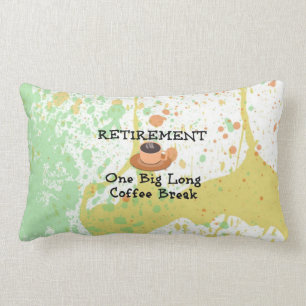 Coussin Rectangle Retraite - Une pause café longue