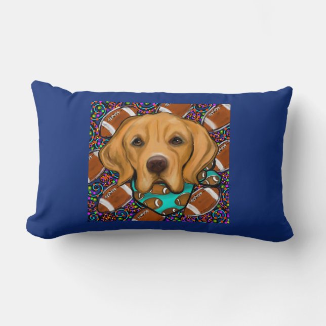 Coussin Rectangle Retriever doré (Recto)