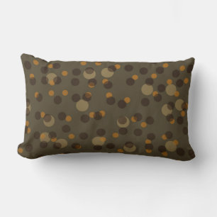 Coussin Rectangle Retro Mocha Latte 1970s Bubble Dream