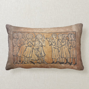 Coussin Rectangle Réunion médiévale