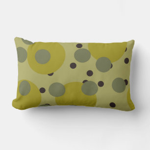 Coussin Rectangle Rêve d'avocat rétro Cercles atomiques des années 1