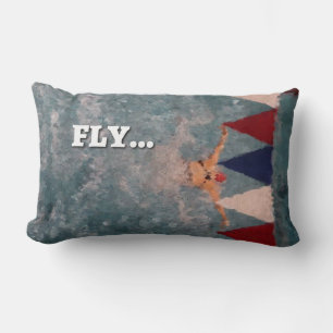 Coussin Rectangle Rêve de nage Jeter VOL Pillow