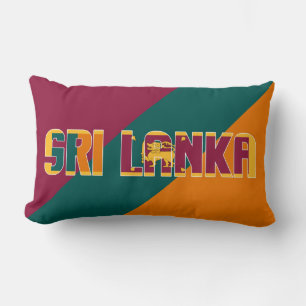 Coussin Rectangle Rêver en couleur avec le drapeau patriotique du Sr