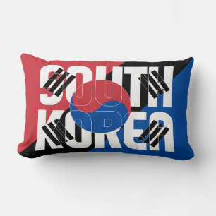 Coussin Rectangle Rêver en couleur avec le drapeau patriotique sud-c