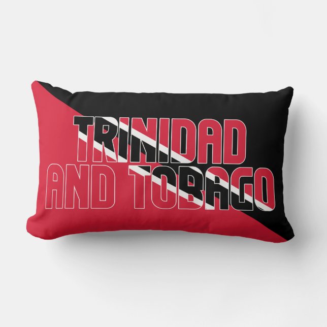 Coussin Rectangle Rêver en couleur avec Trinité-et-Tobago (Recto)