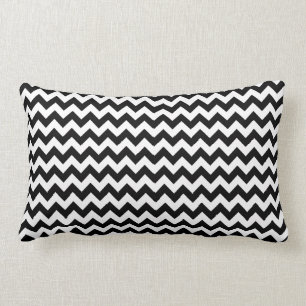 Coussin Rectangle Réversible : Noir et blanc
