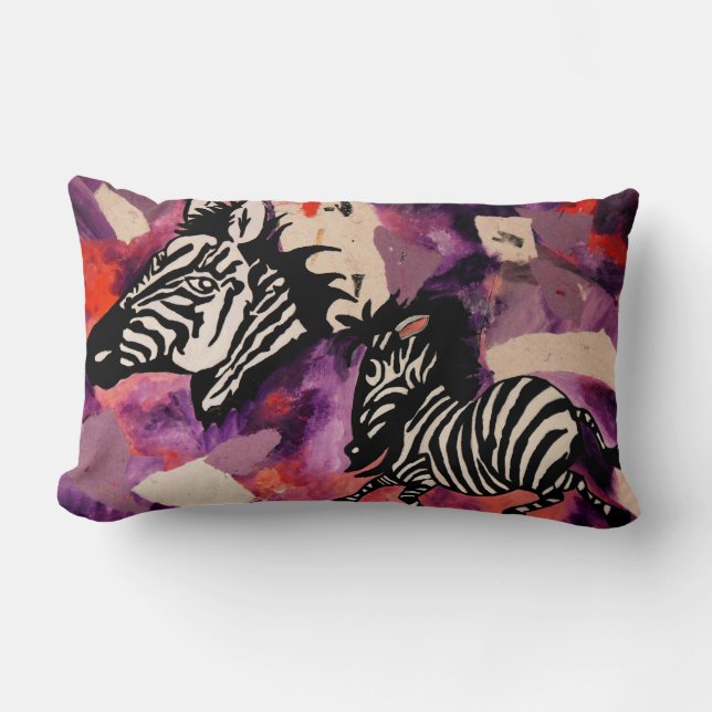 Coussin Rectangle Rêves de zèbre (Recto)