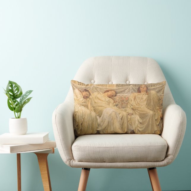 Coussin Rectangle Rêveurs par Albert Joseph Moore, Art victorien (Chaise)