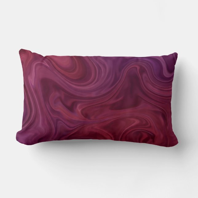 Coussin Rectangle Riche Fleur de Vigne Bio Violet  (Recto)