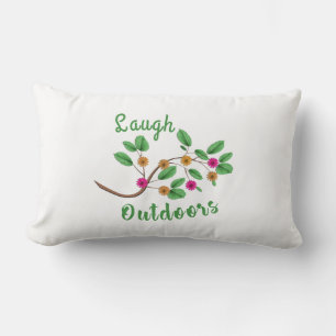 Coussin Rectangle Rire à l'extérieur