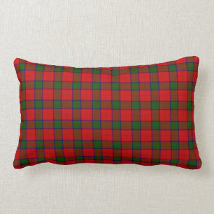 Coussin Rectangle Robertson tartson rouge vert plaid