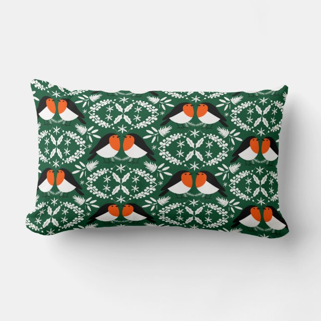 Coussin Rectangle Robin Redmamin britannique (Recto)