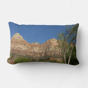 Coussin Rectangle Rochers rouges du parc national de Zion Photograph
