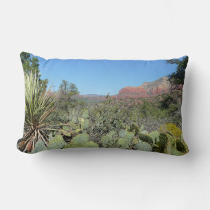 Coussin Rectangle Rochers rouges et cactus I