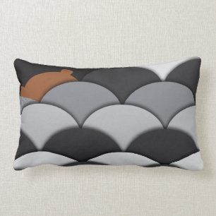 Coussin Rectangle Roches abstraites et ours