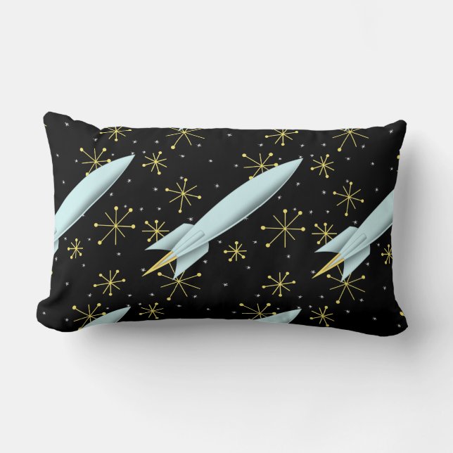 Coussin Rectangle Rocket atomique (Recto)
