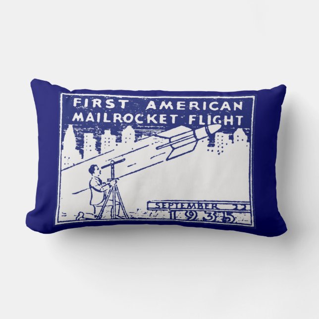 Coussin Rectangle Rocket Mail américain 1935 (Recto)