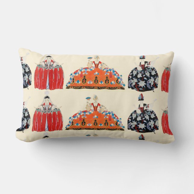 COUSSIN RECTANGLE ROCOCO LADY ART DÉCO MODE COSTUME DESIGNER (Recto)