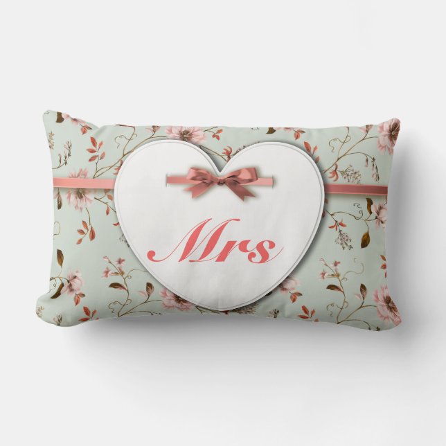Coussin Rectangle RomanticCharm Vintage Floral Collection Mariage (Recto)