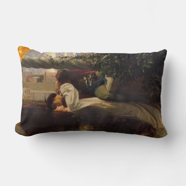 Coussin Rectangle Roméo et Juliette (par Frank Dicksee) (Recto)