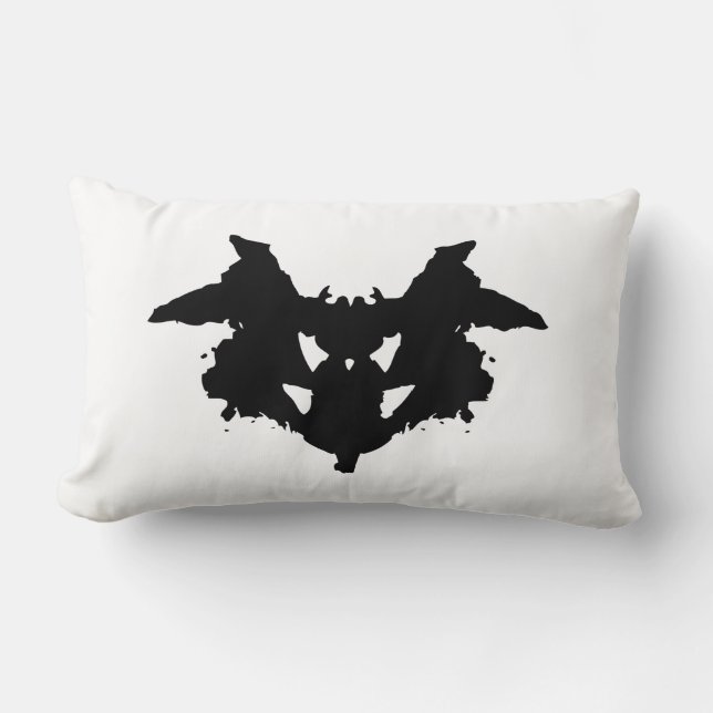 Coussin Rectangle Rorschach Inkblot (Recto)