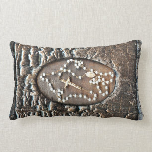 Coussin Rectangle Rosaire et prière pour la guérison