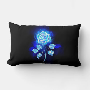 Coussin Rectangle Rose bleu brûlant