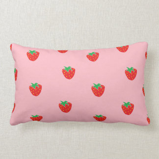 Coussin Rectangle Rose de fraises