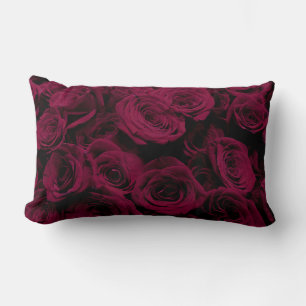 Coussin Rectangle Rose foncé magenta rouge bordeaux