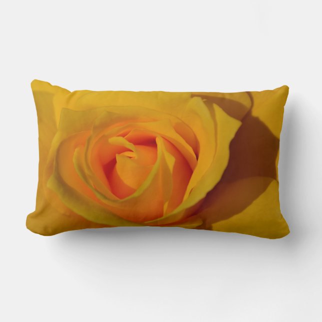 Coussin Rectangle Rose jaune orange rose rose romantique (Recto)