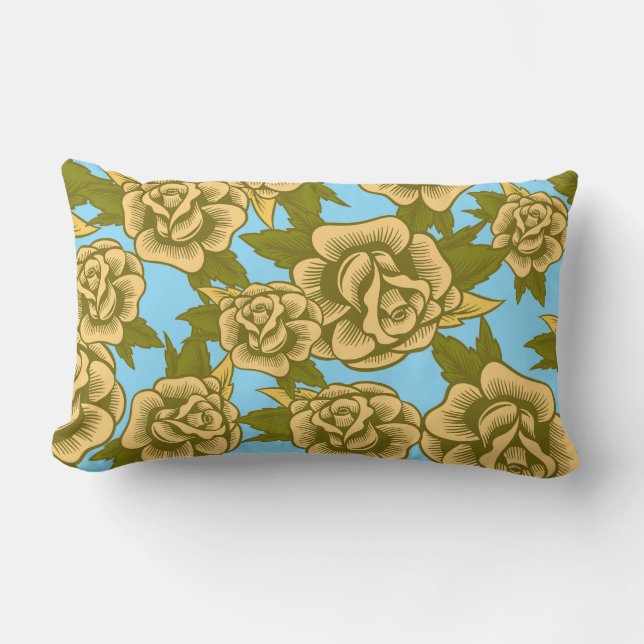 Coussin Rectangle Rose mignons (Recto)