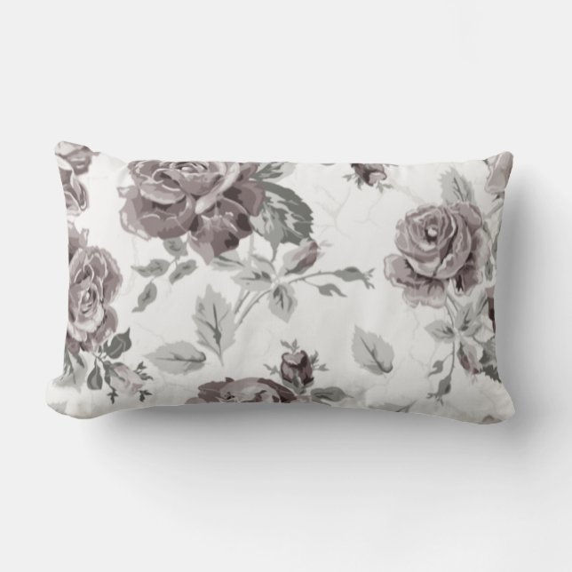 Coussin Rectangle Rose rose poussiéreux (Recto)