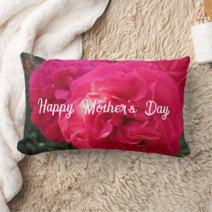 Coussin Rectangle Roses roses chauds - Fête des mères personnalisée