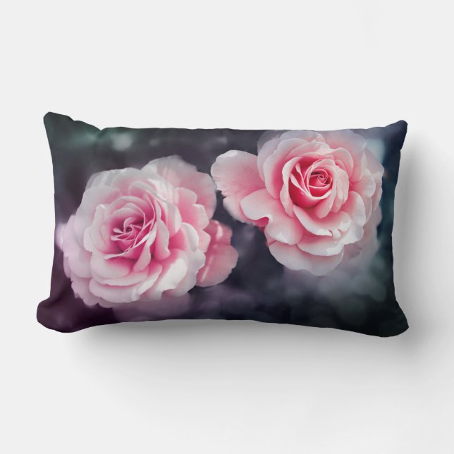 Coussin Rectangle Roses roses roses féministes Floral Photo (Recto)